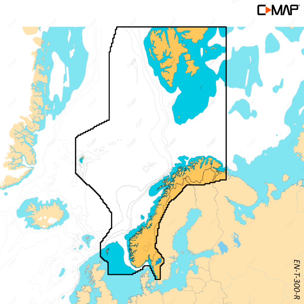 C-Map Reveal X Norge-Nord sjøen og Skagerrak